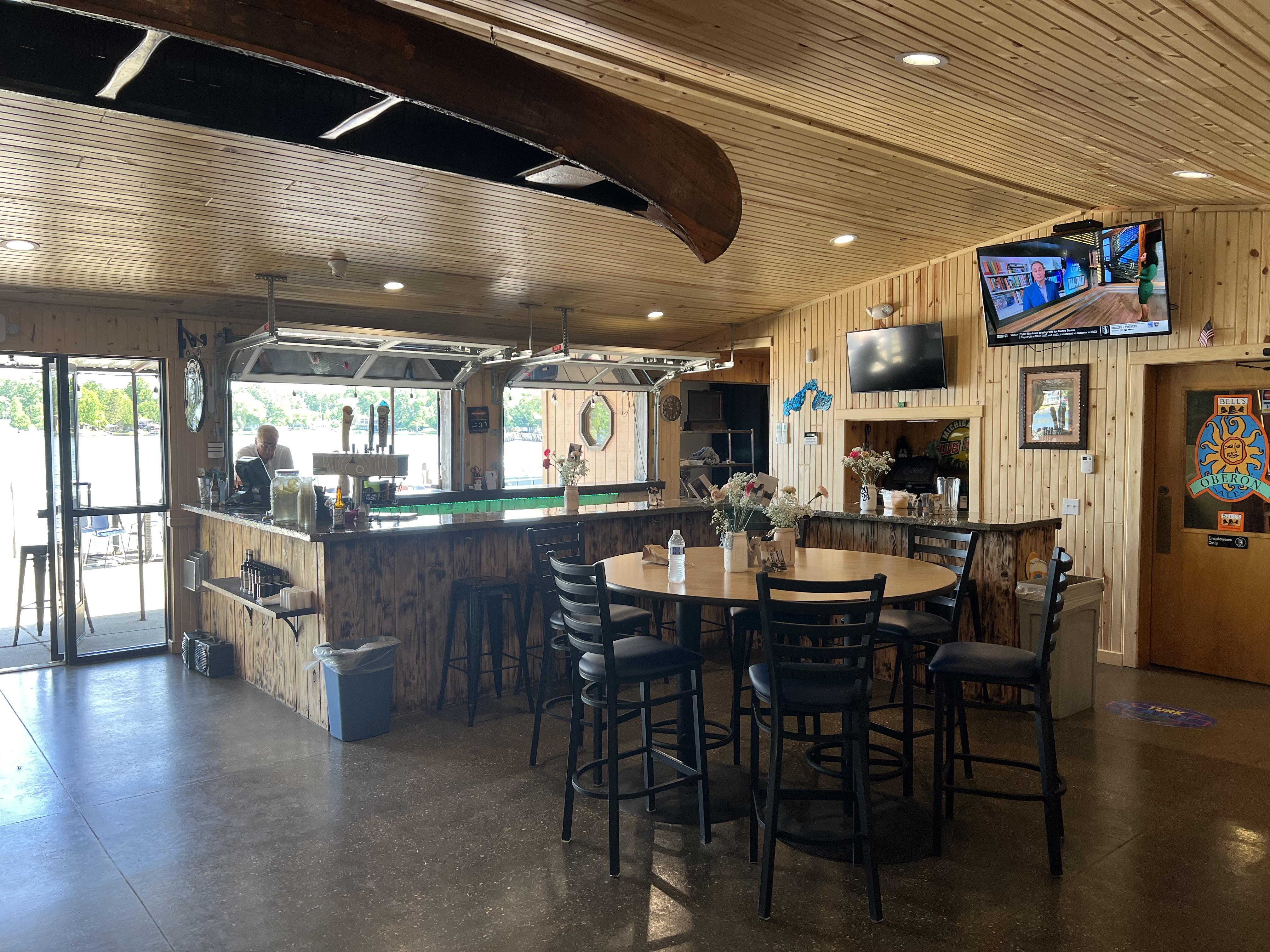 A look at the indoor portion of the private bar included with our private room rental